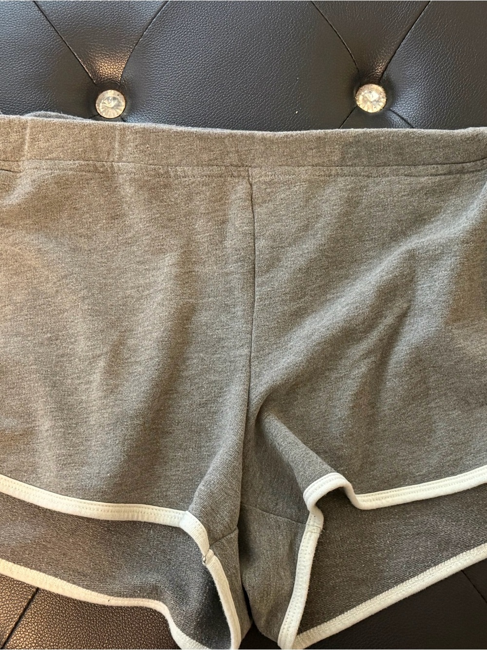 Hollister Gray Athletic Shorts with White Trim